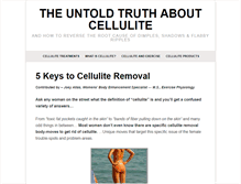 Tablet Screenshot of cellulitesolutiononline.com